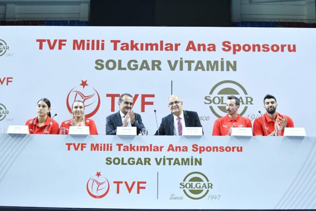 Türkiye Voleybol Federasyonu ile Solgar Vitamin Sponsorluk Anlaşması İmzaladı