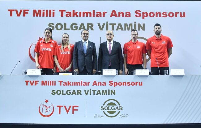 Türkiye Voleybol Federasyonu ile Solgar Vitamin Sponsorluk Anlaşması İmzaladı