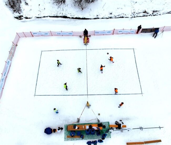 Avrupa Üniversiteler Kış Şampiyonası'nda Kar Voleybolu Finali