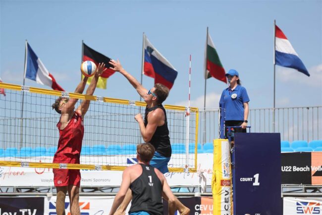 2024 CEV U22 Plaj Voleybolu Avrupa Şampiyonası'nda Çeyrek Finaller Tamamlandı