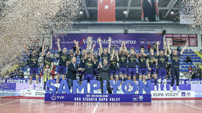 2025 Erkekler AXA Sigorta Kupa Voley’de Şampiyon Fenerbahçe Medicana!